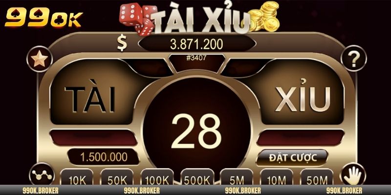 Tài xỉu trực tiếp là game ăn khách số 1
